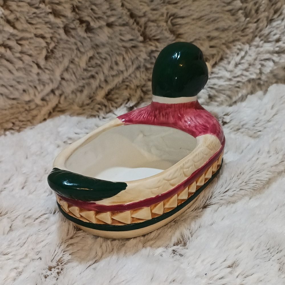 Soap dish , hand painted, duck - Picture 8 of 8